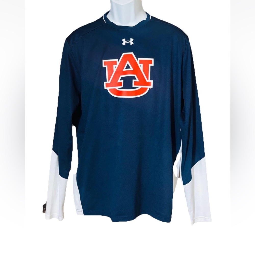 Under Armour Auburn Tigers Raglan Performance Long Sleeve Shirt Men's L